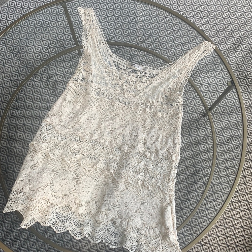Beautiful boho crochet knit top